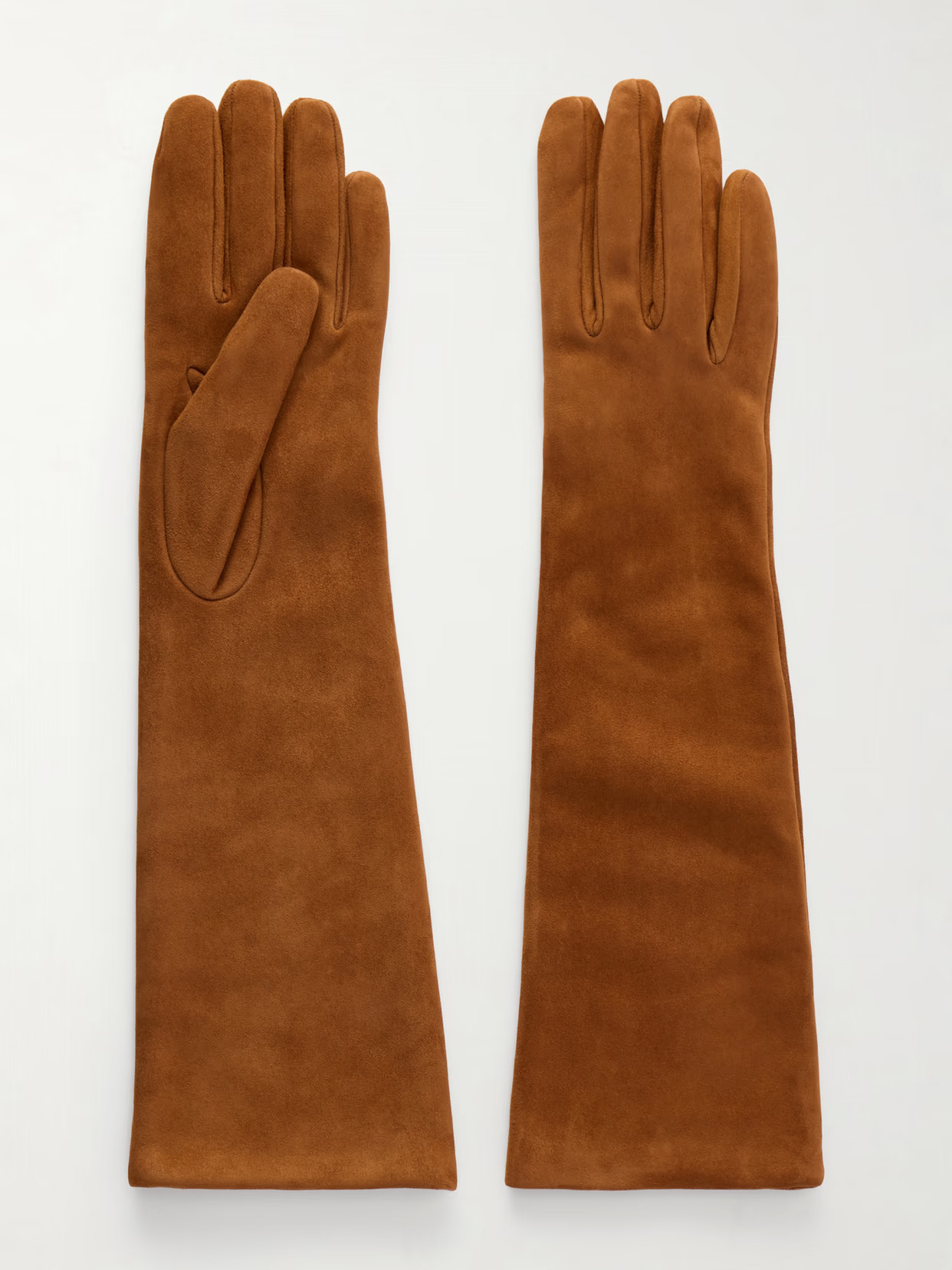 Nour Hammour - Suede Gloves - Tan | NET-A-PORTER (UK & EU)