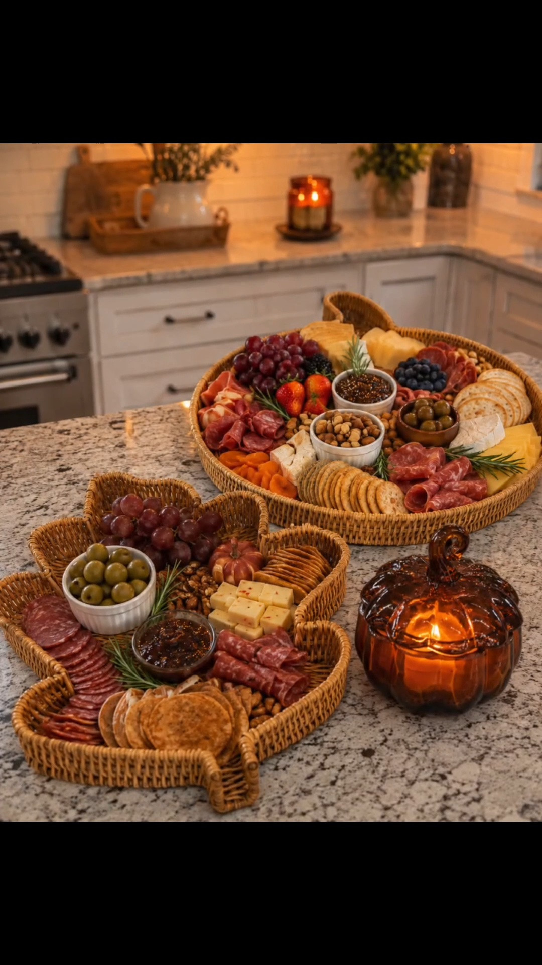 These woven pumpkin + leaf trays from @Walmart are giving designer fall vibes and double as the perfect charcuterie boards. 🧀🍇🥨 Just add your favorite cheeses, meats, crackers, fruit and a few fall touches for an effortless spread that looks SO good on the kitchen island.

I love a find that’s cute AND functional! 🤎 Would you use these for a fall charcuterie night or as everyday seasonal decor?

#FallFinds #FallEntertaining #CharcuterieBoard #AffordableHomeDecor #CuratedByAubree