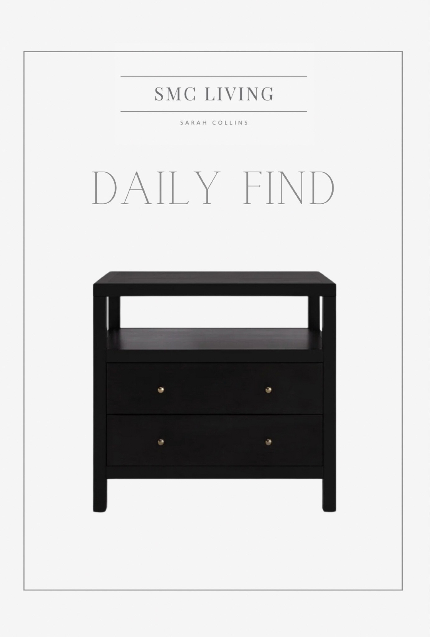 Daily find 🤩

Nightstand
Bedside table
Black nightstand
Crate and barrel dupe
Nightstand with drawers
Large nightstand
Wide nightstand 

#LTKhome