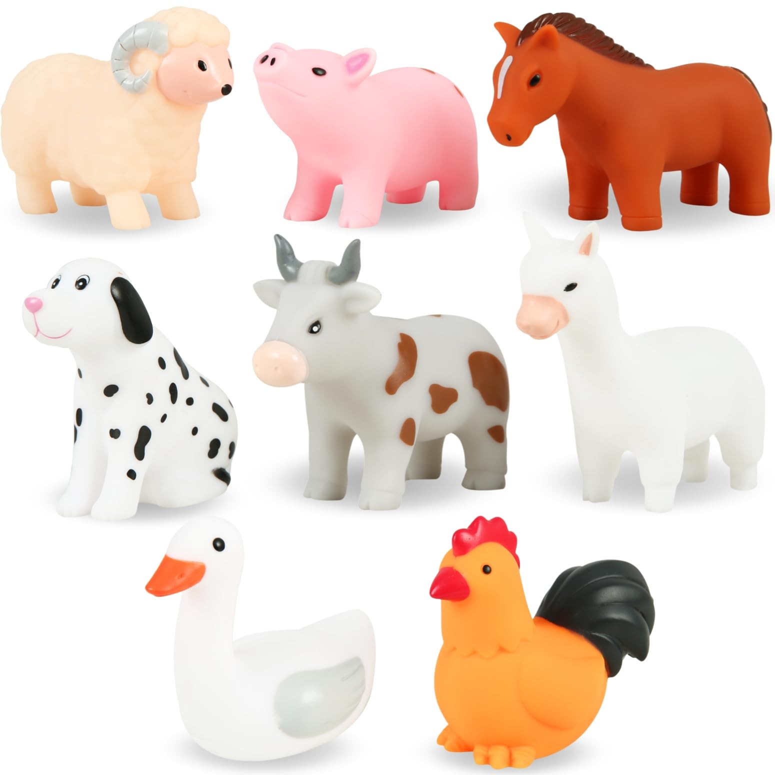 XY-WQ Bath Toys No Hole, for Infants 6-12& Toddlers 1-3, No Hole Bathtub Toys (Animal Ⅱ, 8 Pcs ... | Amazon (US)