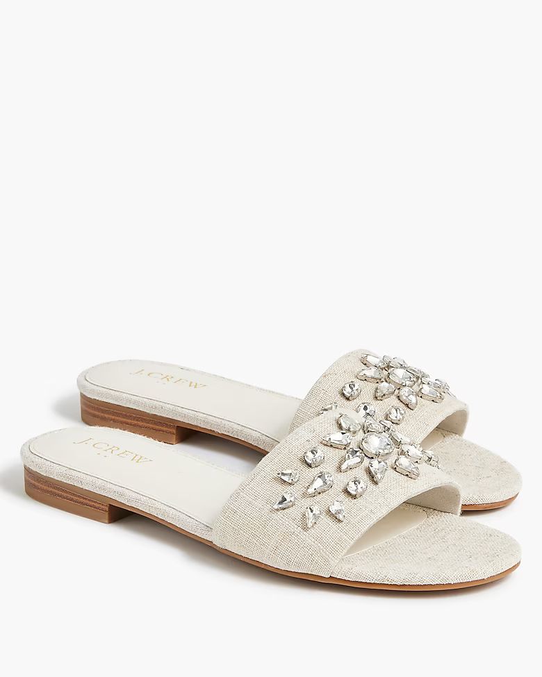 Jewel slide sandals | J.Crew Factory