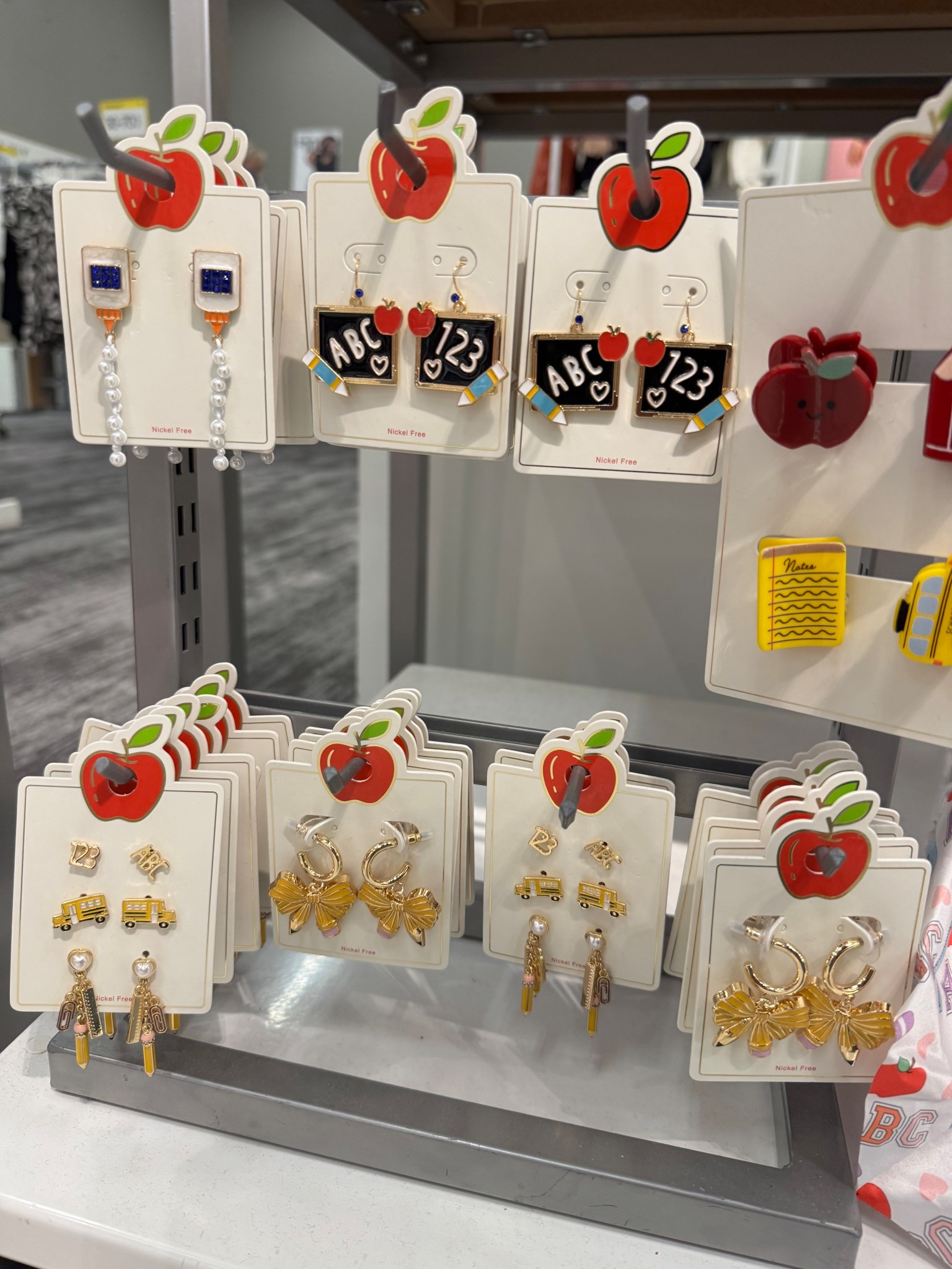Target had the best items for teachers! Such a cute way to get excited for back to school! These would make a great teacher gift! You can buy now and save for Teacher Appreciation week too! 
Teacher gift | teacher jewelry | back to school gift | back to school | teacher appreciation week | teacher appreciation gift | pencil earrings 

#LTKFamily #LTKSeasonal #LTKKids