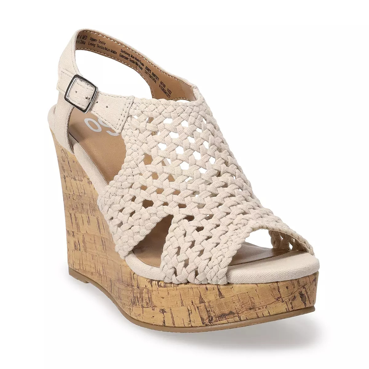 SO® Taffy Women's Wedge Sandals | Kohl's