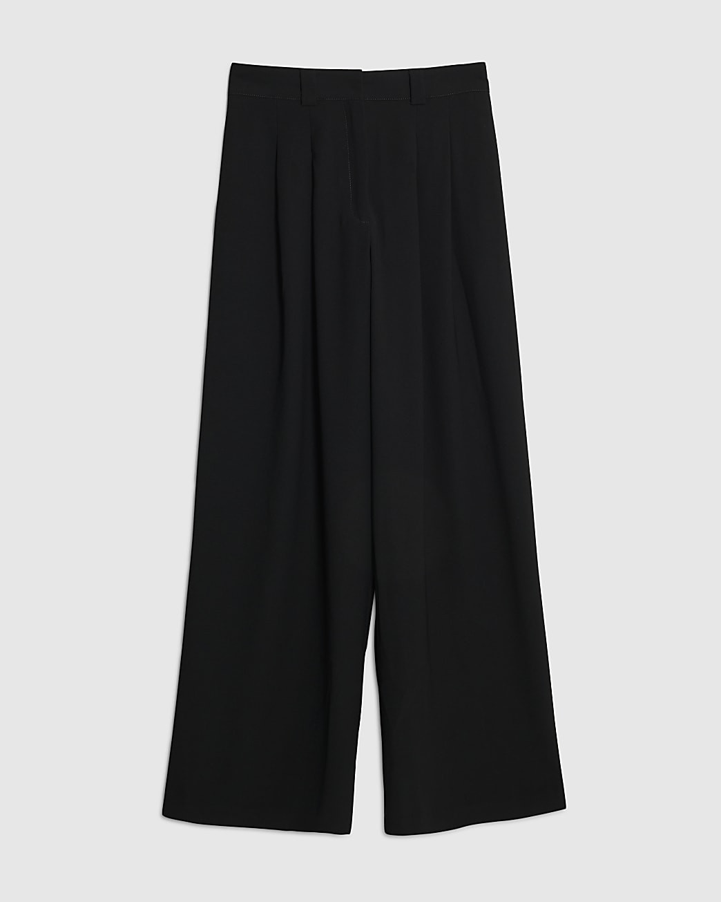 Black Wide Leg Tailored Trousers | River Island UK & IE