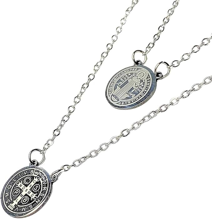 Colar Cordão Corrente Escapulário Em Aço Inox Masculino | Amazon (BR)
