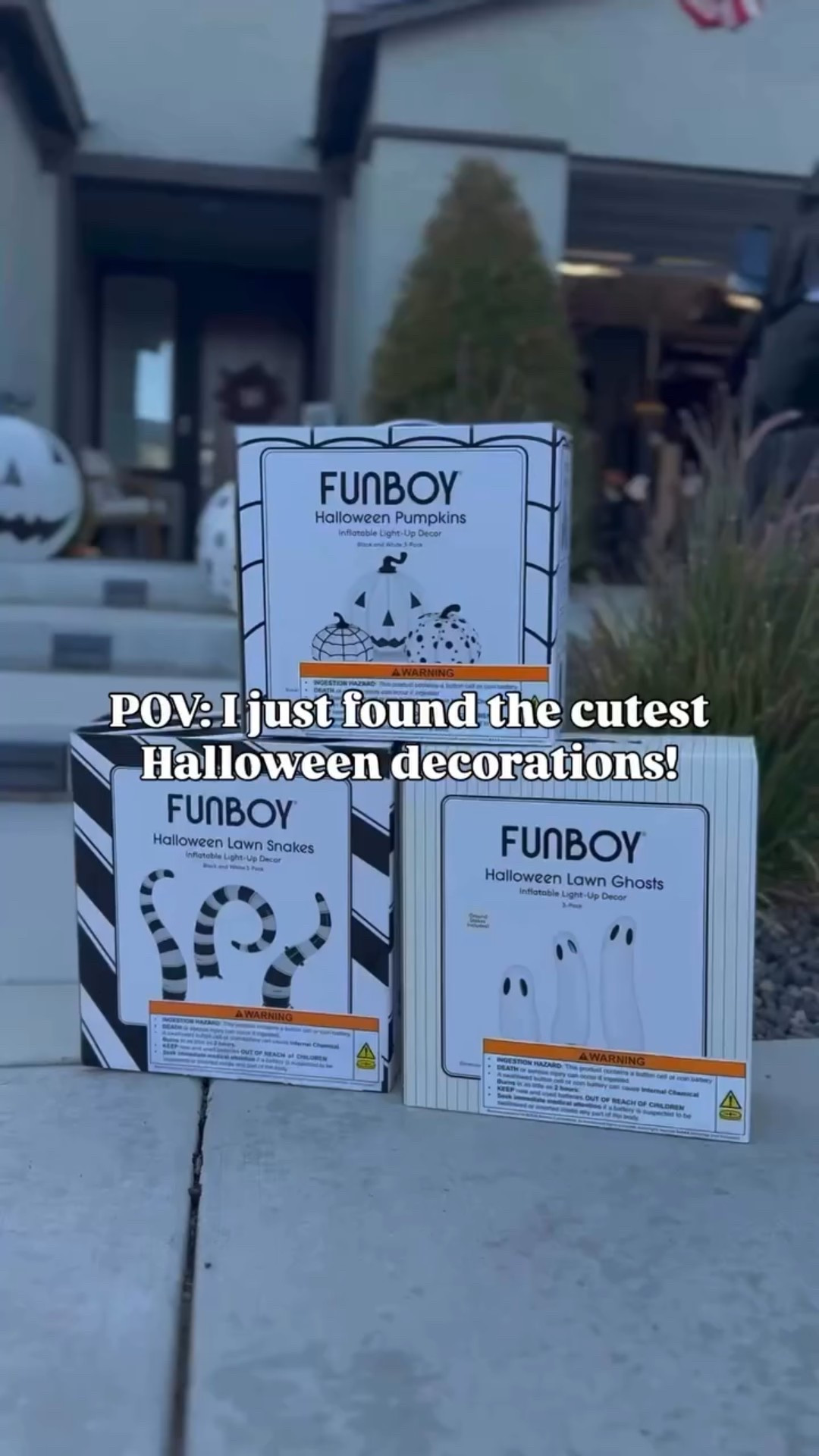 ✨ Spooky season just got a glow-up! ✨

@funboy Halloween Collection— let me tell you, these decorations are next-level! From floating LED pumpkins that light up ⚡ to effortless inflatables that set the vibe in minutes, this collection makes creating the perfect Halloween moment easier than ever! 🌙

Whether you’re throwing a party, decorating for trick-or-treaters, or just love a cozy spooky setup, these pieces are versatile, fun, and Halloween-approved! 🕸️

Comment “FUNBOY” to shop the full collection at funboy.com! 🖤

#FUNBOY #HalloweenDecor #SpookySeason #Summerween