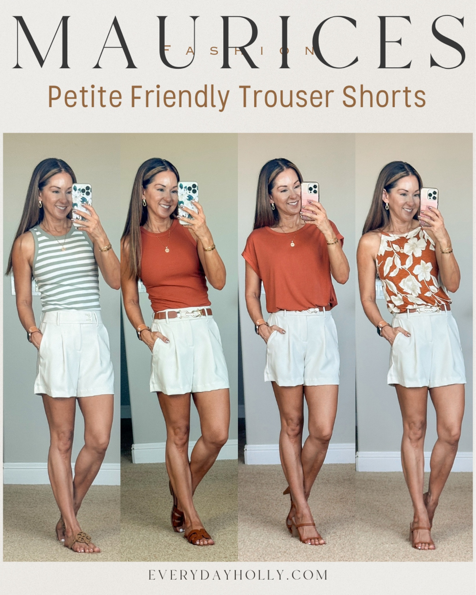 💥HUGE sale at maurices for the 4th of July‼️🇺🇸

I found the perfect trouser shorts for petites from @maurices!  

These shorts have a 4” inseam, have a little stretch, and a cute wide waistband with buttons!  
For Reference: I’m 5’1” 108lbs
Trouser shorts - 0 - size up if in between sizes.
Tops all size XS


#LTKSaleAlert #LTKStyleTip #LTKSummerSales