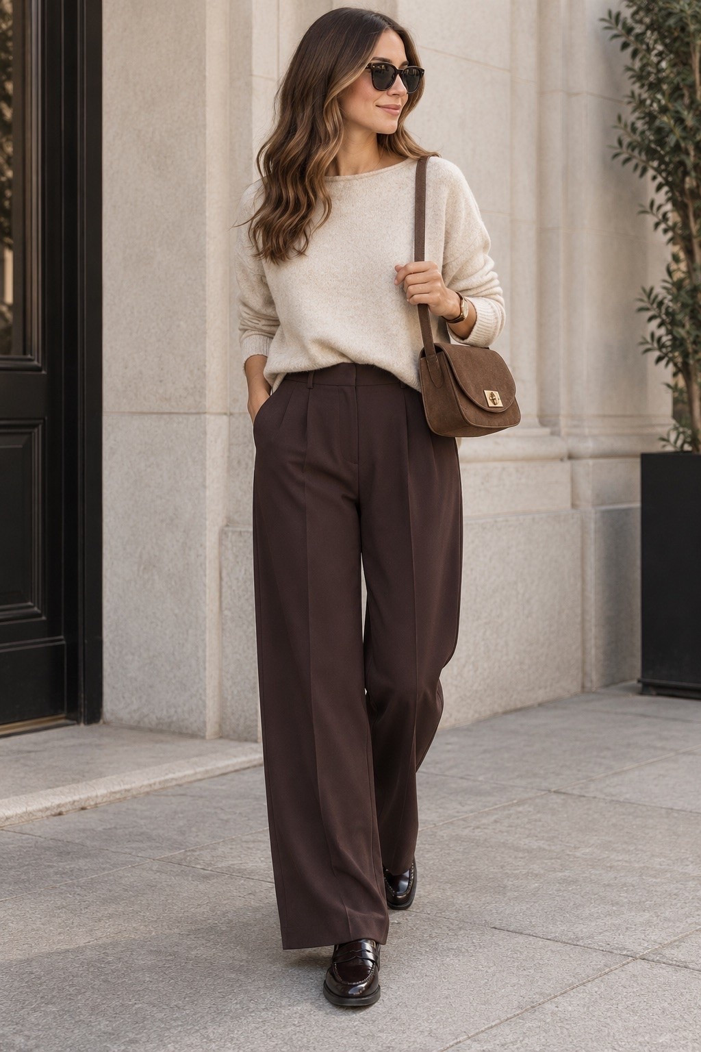 Brown fall outfit with loafers. Perfect for the office or a casual day out 🍂

#LTKautumn #LTKworkwear #LTKstyletip