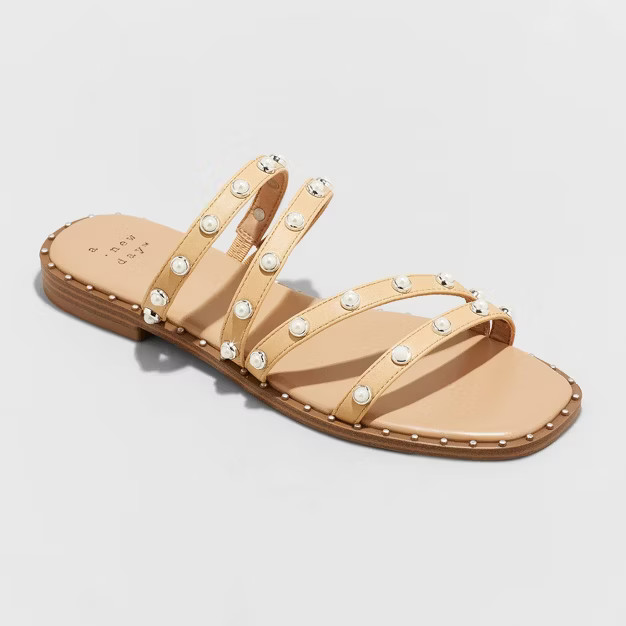 Women's Hollis Embellished Slide Sandals - A New Day™ | Target