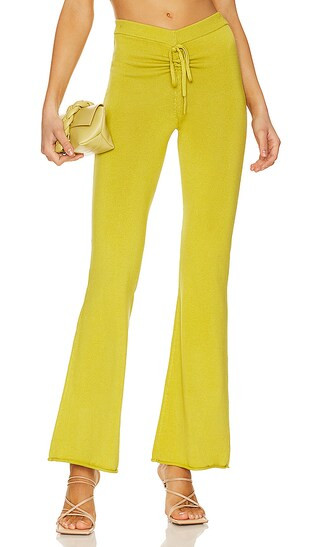 Aviva Pant in Light Green | Revolve Clothing (Global)