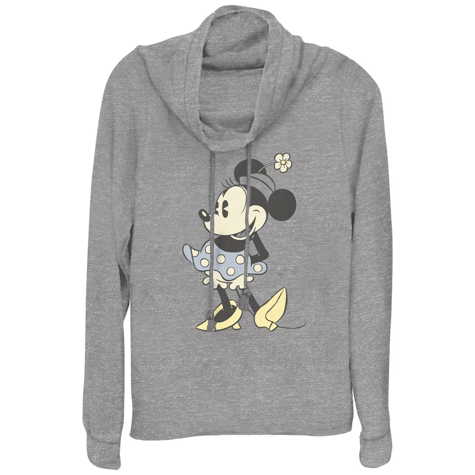 Disney's Minnie Mouse Classic Outfit Women's Cowlneck Graphic Lightweight Long Sleeve, Size: XXL, Gray Grey | Kohl's