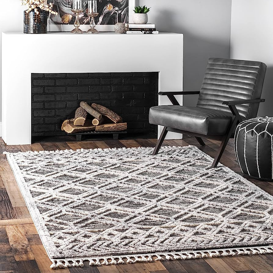 nuLOOM Ansley Moroccan Lattice Tassel Area Rug, Amazon Finds Amazon Deals Amazon Sales | Amazon (US)