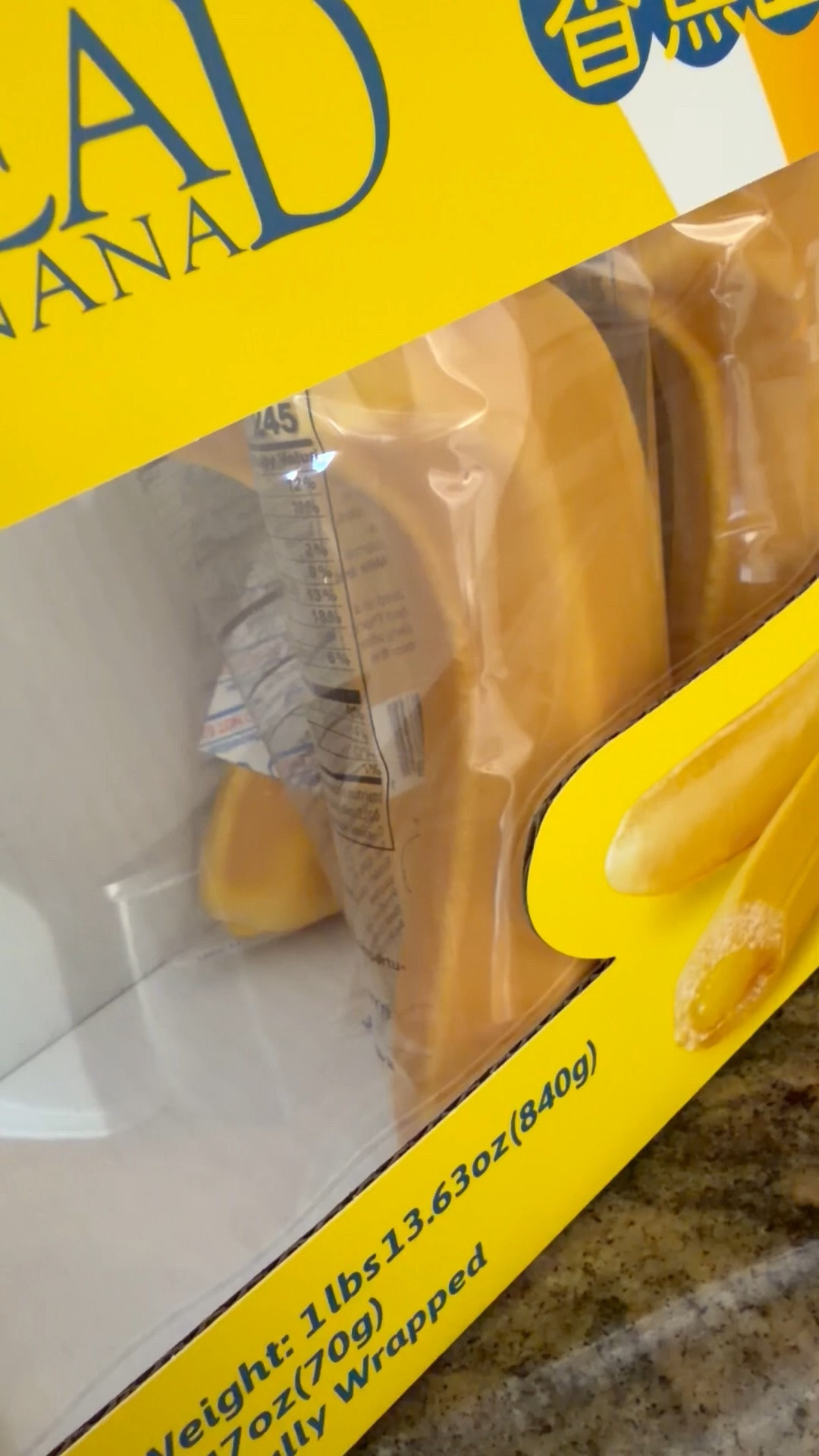 Found the viral Soft white bread filled with banana cream center