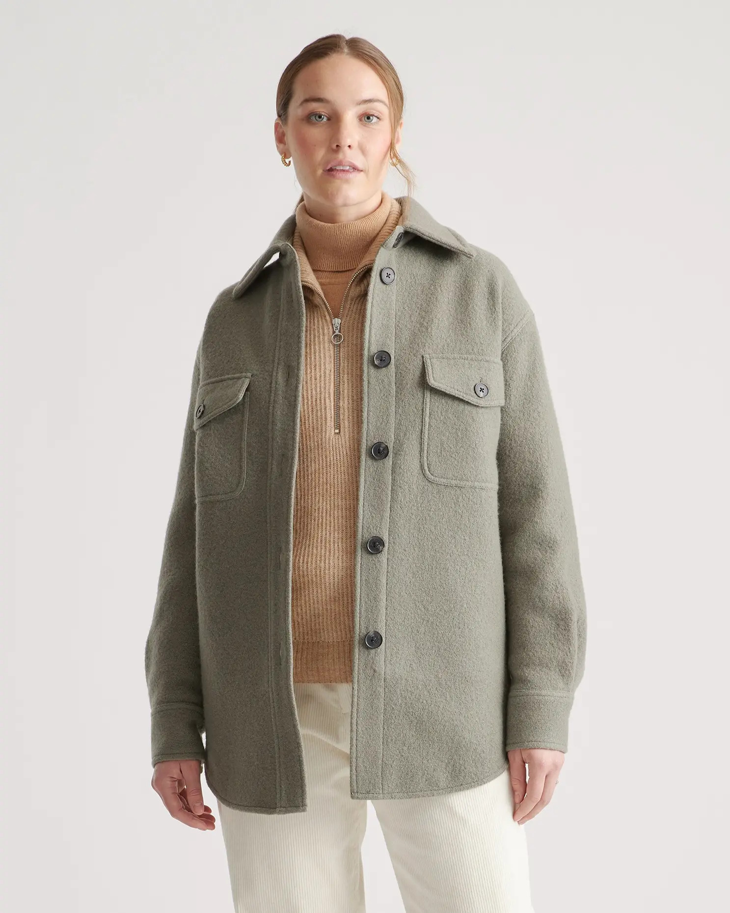 100% Merino Wool Shirt Jacket | Quince