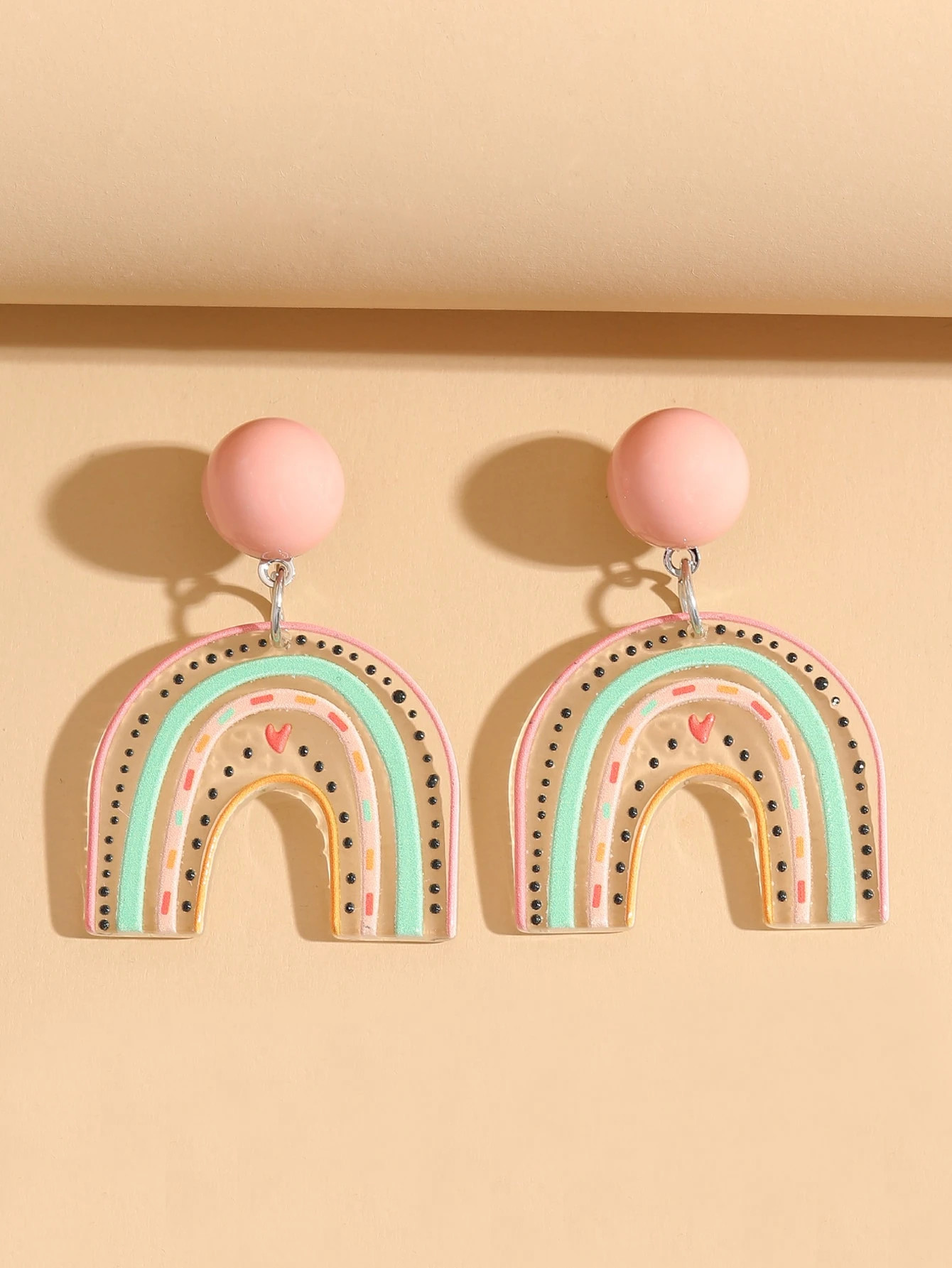 Rainbow Drop Earrings | SHEIN