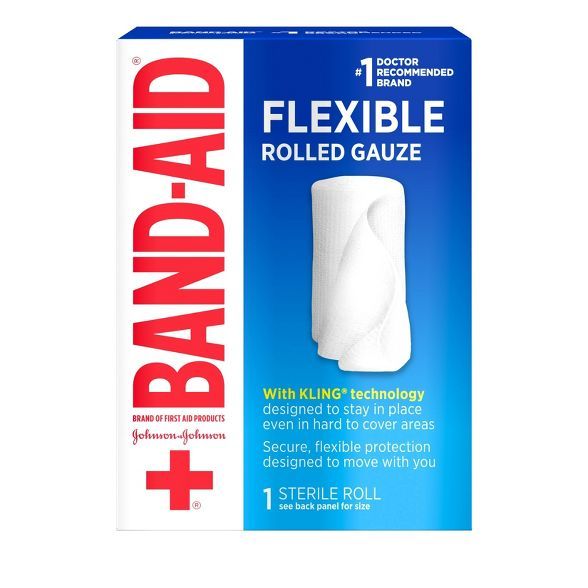 Band Aid Brand First Aid Product Flexible Rolled Gauze - 2in x 2.5yd | Target
