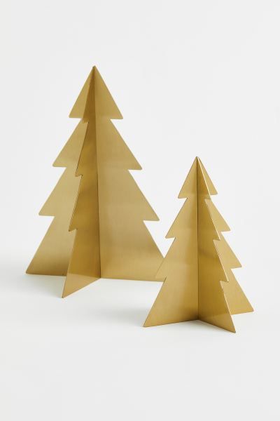 Large Tree Table Decoration - Gold-colored/Christmas tree - Home All | H&M US | H&M (US + CA)