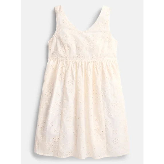 Weekend Academy Girls Sleeveless Eyelet Dress, Sizes 4-18 | Walmart (US)