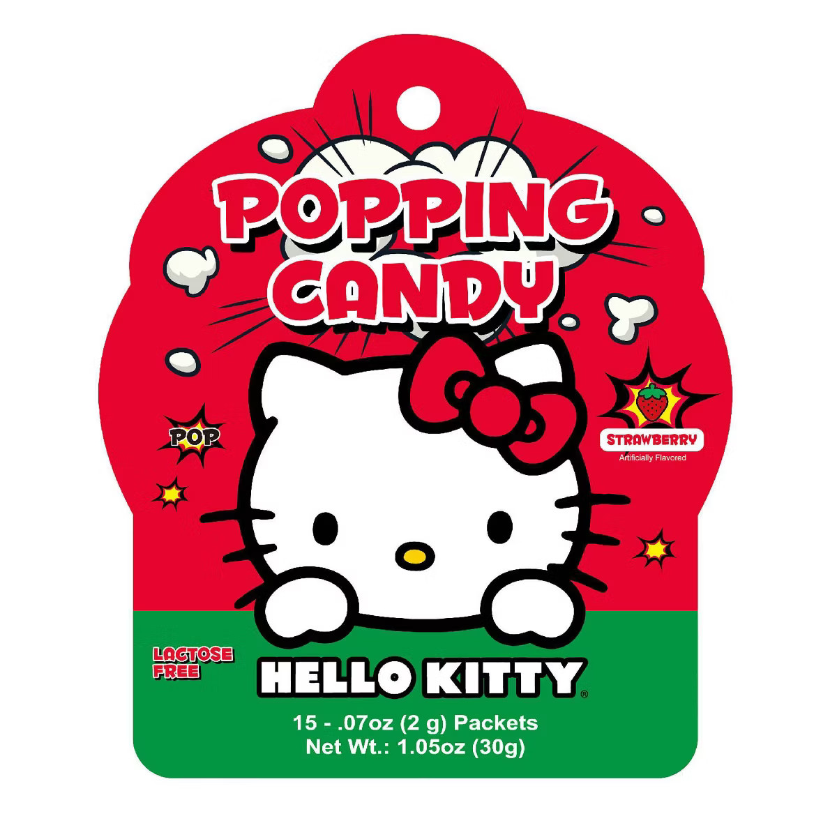A-Sha Foods USA Hello Kitty Strawberry Flavored Popping Candy - 1.05oz/15ct | Target