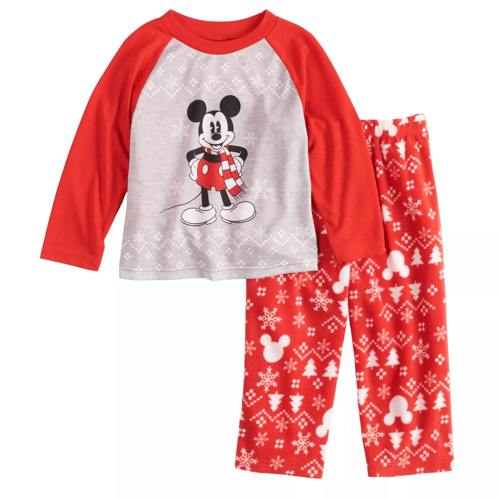 Disney's Mickey Mouse Toddler Mickey Top & Fairisle Microfleece Bottoms Pajamas Set by Jammies For Your Families, Toddler Boy's, Size: 2T | Kohl's
