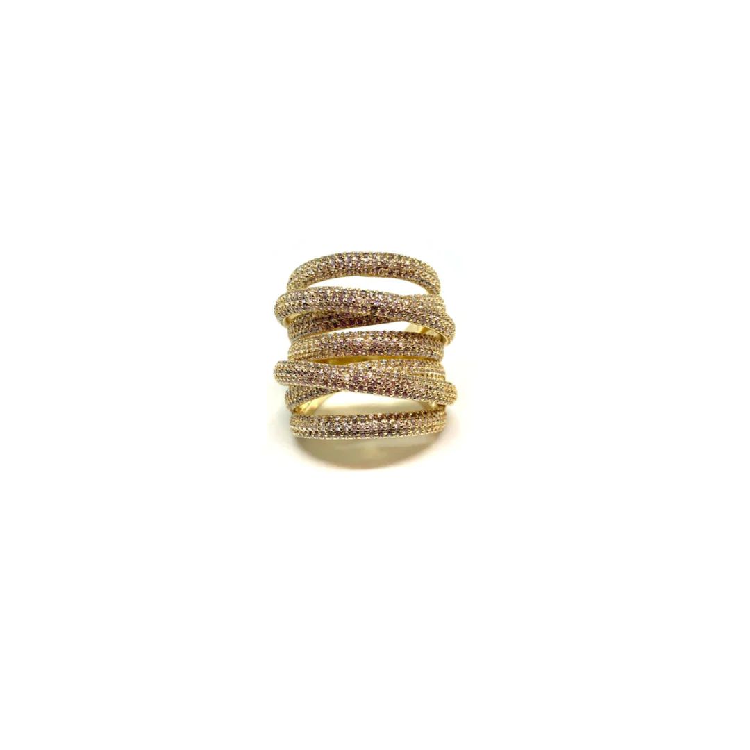 Grande Twisted Luxe Ring-Gold | Accessory Concierge