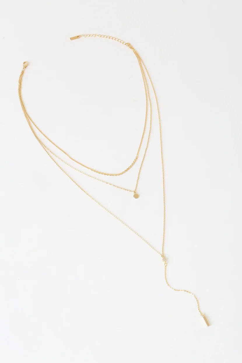 Coretta Layered Gold Necklace | Lulus (US)
