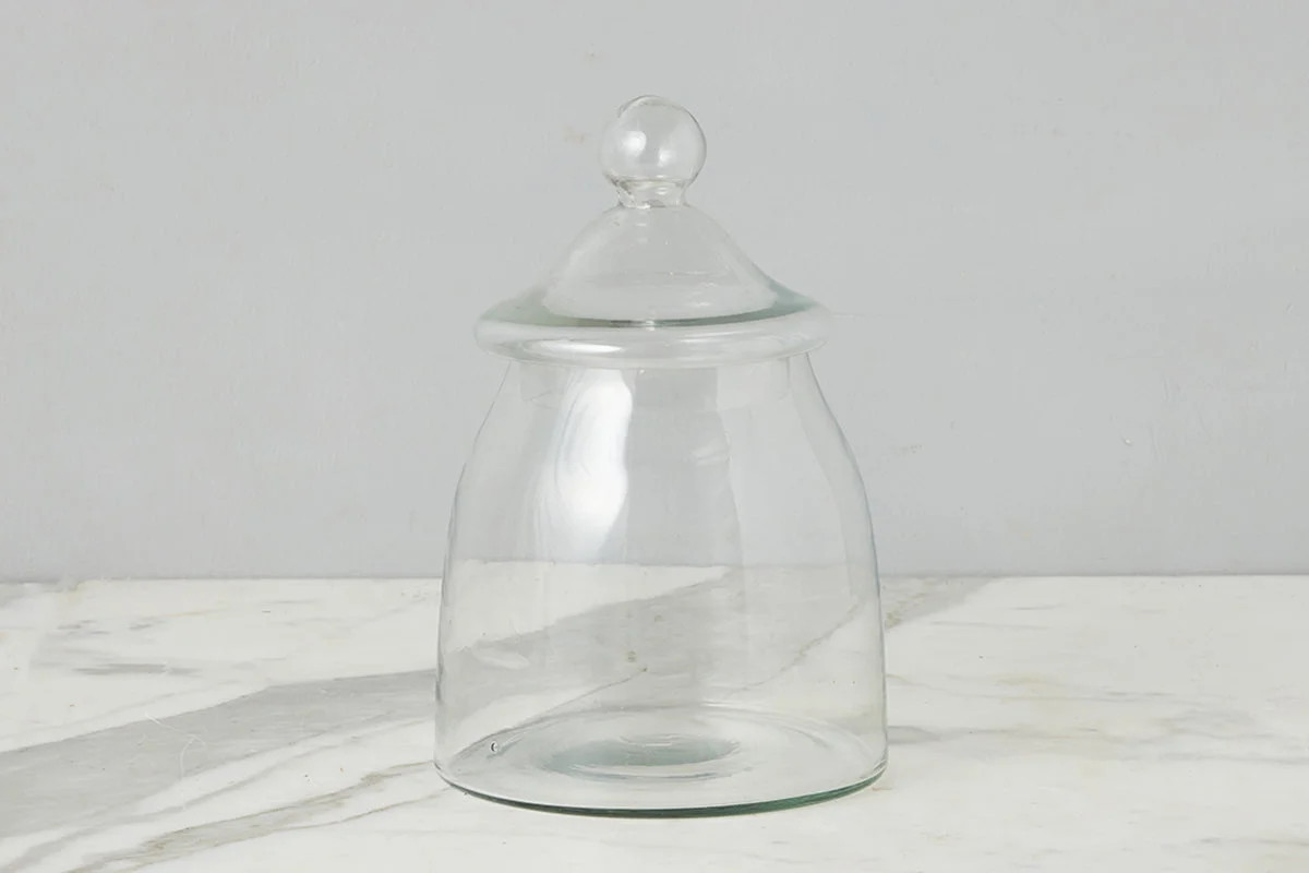 French Bistro Vintage Glass Bon Bon Jar with Lid - 6.6"L x 5.11"W x 10"H | Wayfair North America