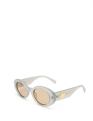 NOUVEAU VIE GREY OVAL SUNGLASSES | David Jones (Australia & New Zealand)
