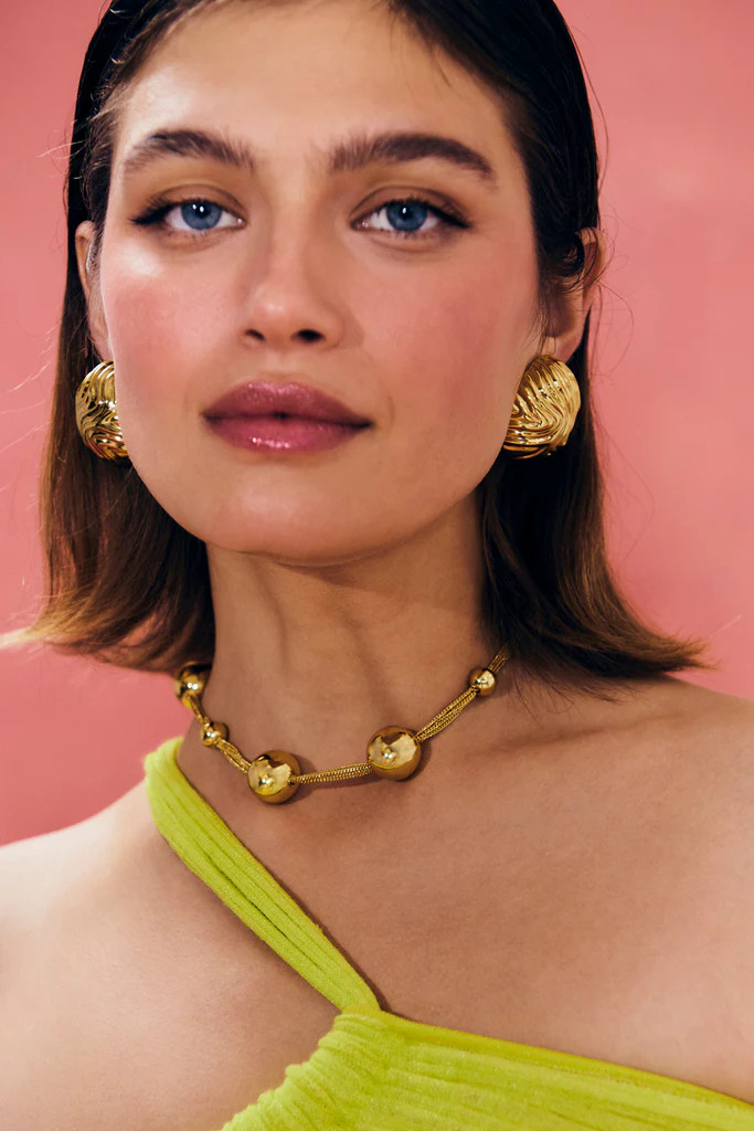 ADRIENNE CHOKER - SHINY BRASS | Cult Gaia - US