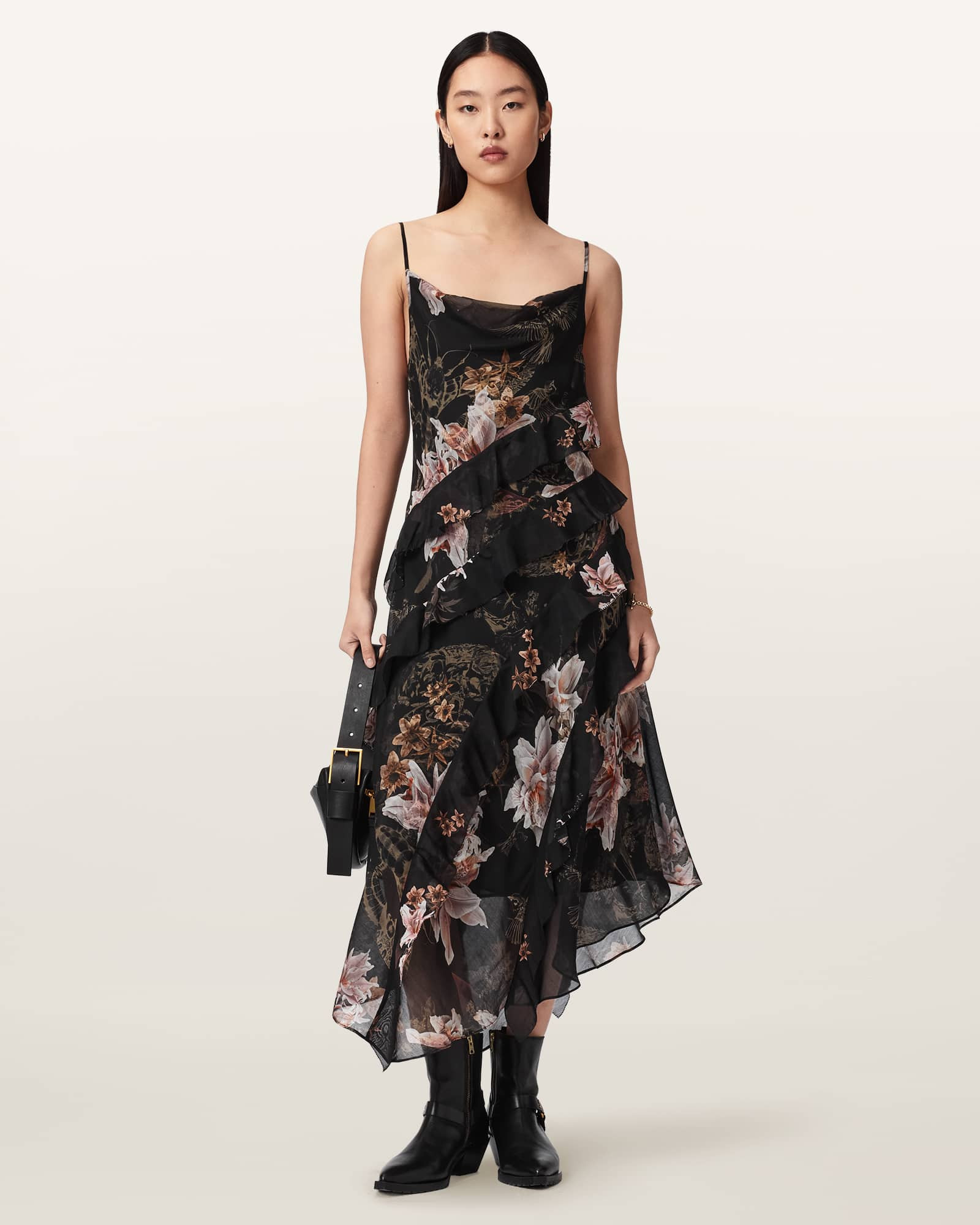 AllSaints Ruth Floral Slip Maxi Dress | AllSaints US