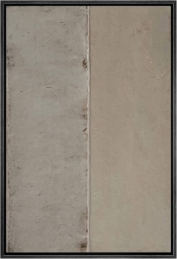 IDEA4WALL Framed Canvas Print Wall Art Geometric Gray Grunge Retro Color Blocks Abstract Shapes I... | Amazon (US)