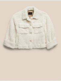 Cropped Sherpa Trucker Jacket | Banana Republic (US)