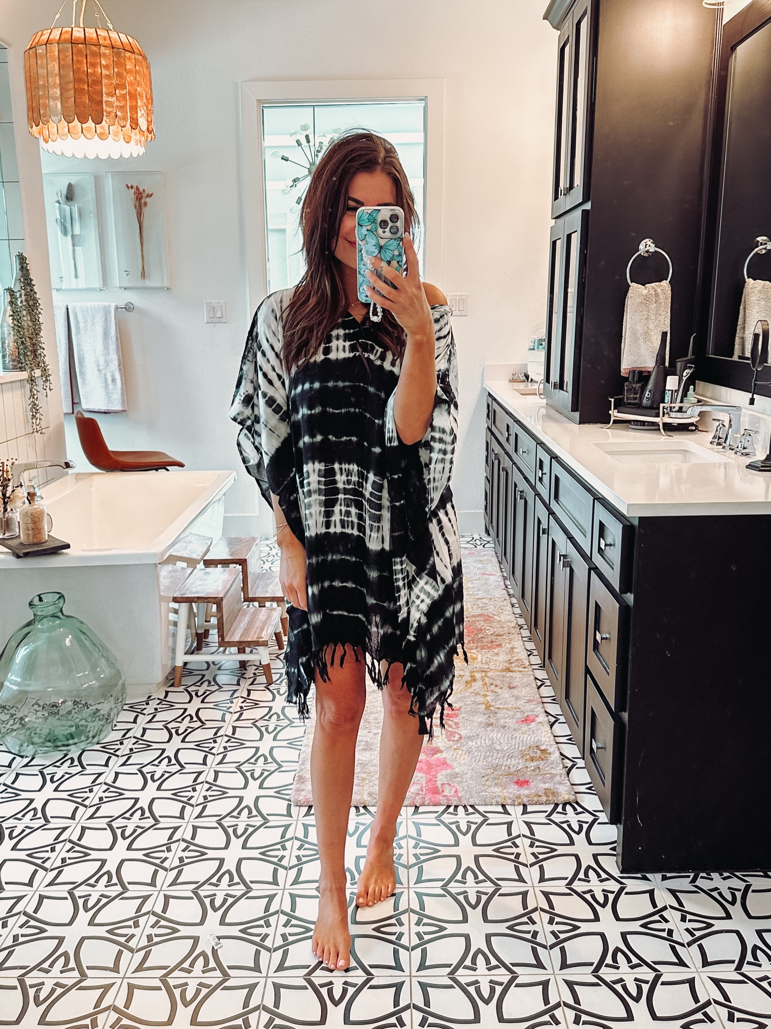 swim coverup! love this flowy style + fringe detail 

#LTKunder50 #LTKtravel #LTKswim