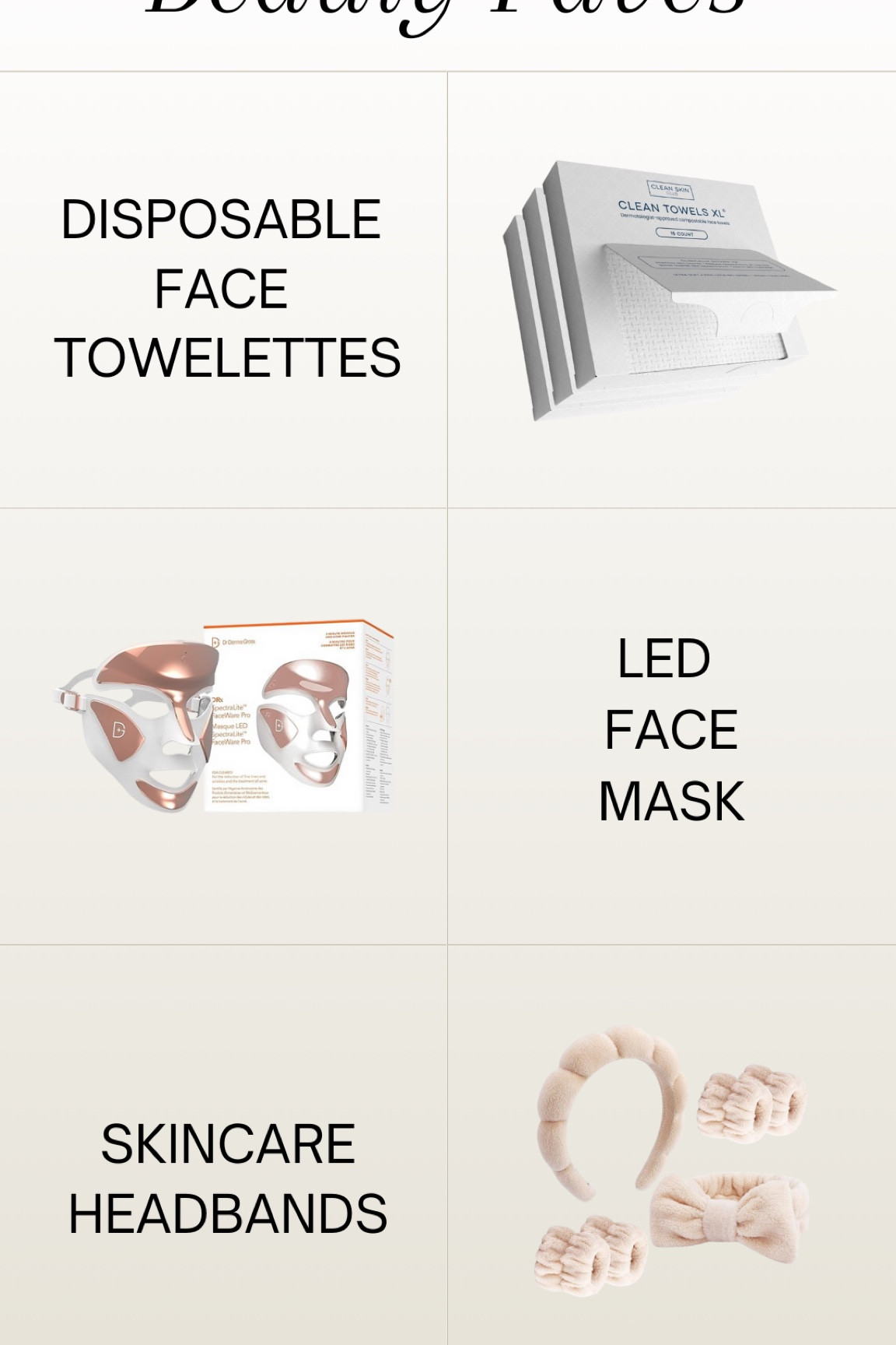 Beauty faves I’ve been loving! ✨ LED face mask for that glow, single-use face towelettes to keep things fresh, and skincare headbands for the perfect self-care moment. Little luxuries that make all the difference! 💖

Skincare, body care, beauty faves, LED face mask, single-use towelettes, skincare headbands, gifts for her, Valentine’s Day, self-care essentials, beauty must-haves, luxury skincare, everyday beauty, hydrating skincare, glow-up routine, pamper yourself, spa night at home, skincare favorites, winter skincare, body scrub, soft skin essentials, Valentine’s gift ideas, self-care routine, beauty gifts, trending beauty finds

#LTKBeauty #LTKStyleTip #LTKGiftGuide