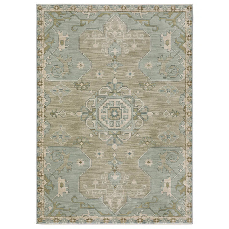 Graicyn Bohemian Old World Inspired Grey/ Blue Area Rug | Wayfair North America
