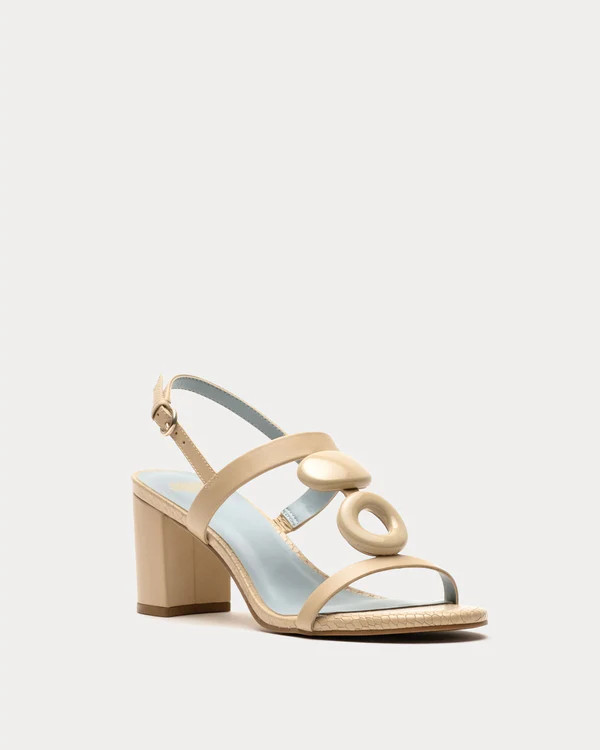 Bianca Heel - Natural | Frances Valentine