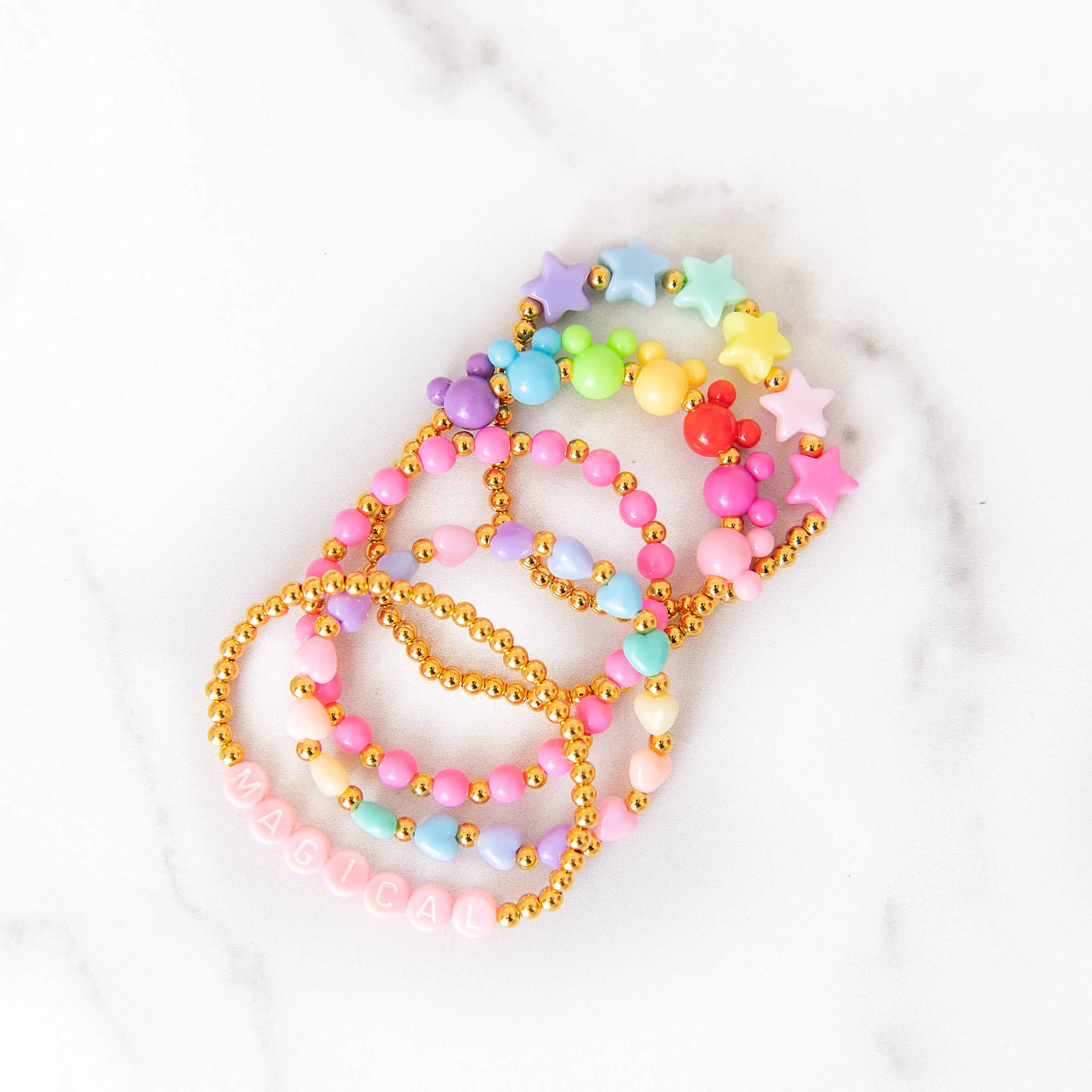 Magical Bracelet Set of 5 | Golden Thread