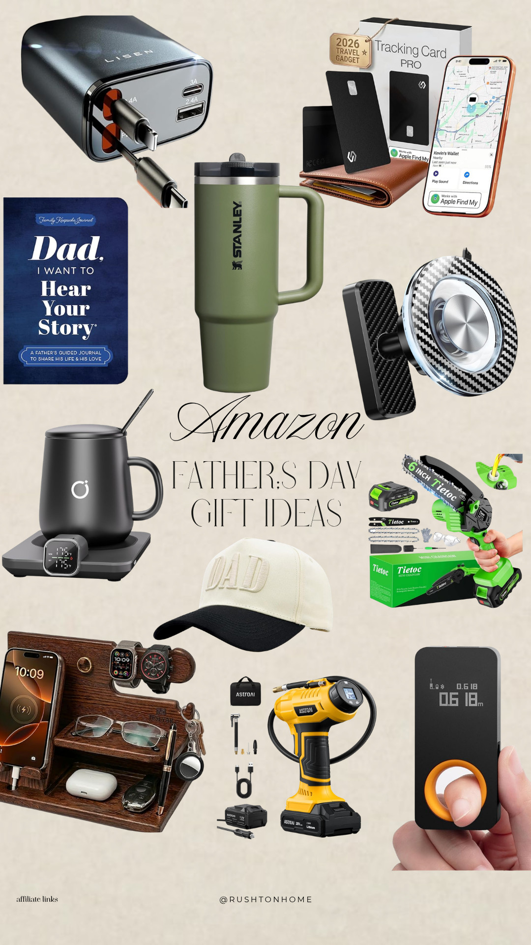 Father's Day Amazon Gift Ideas:
father's day gift ideas, amazon gifts for dad, gifts for men, dad gift guide, amazon finds for men, practical gifts for dad, tech gifts for men, travel accessories for men, stanley tumbler, airtag wallet, magnetic phone mount, heated coffee mug, portable air compressor, mini chainsaw, wireless charging station, dad journal gift, amazon prime deals, husband gift ideas, unique father's day gifts 

 #LTKSeasonal #LTKSaleAlert #LTKMens