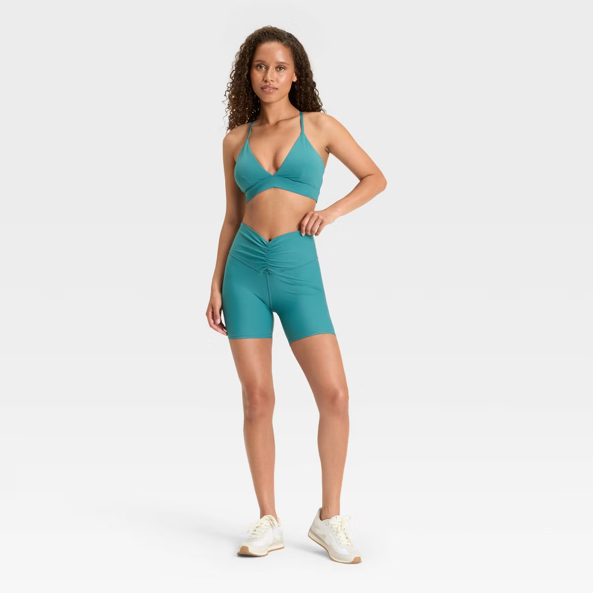 Women's 5" High-Rise Ruched Waist Bike Shorts - JoyLab™ | Target