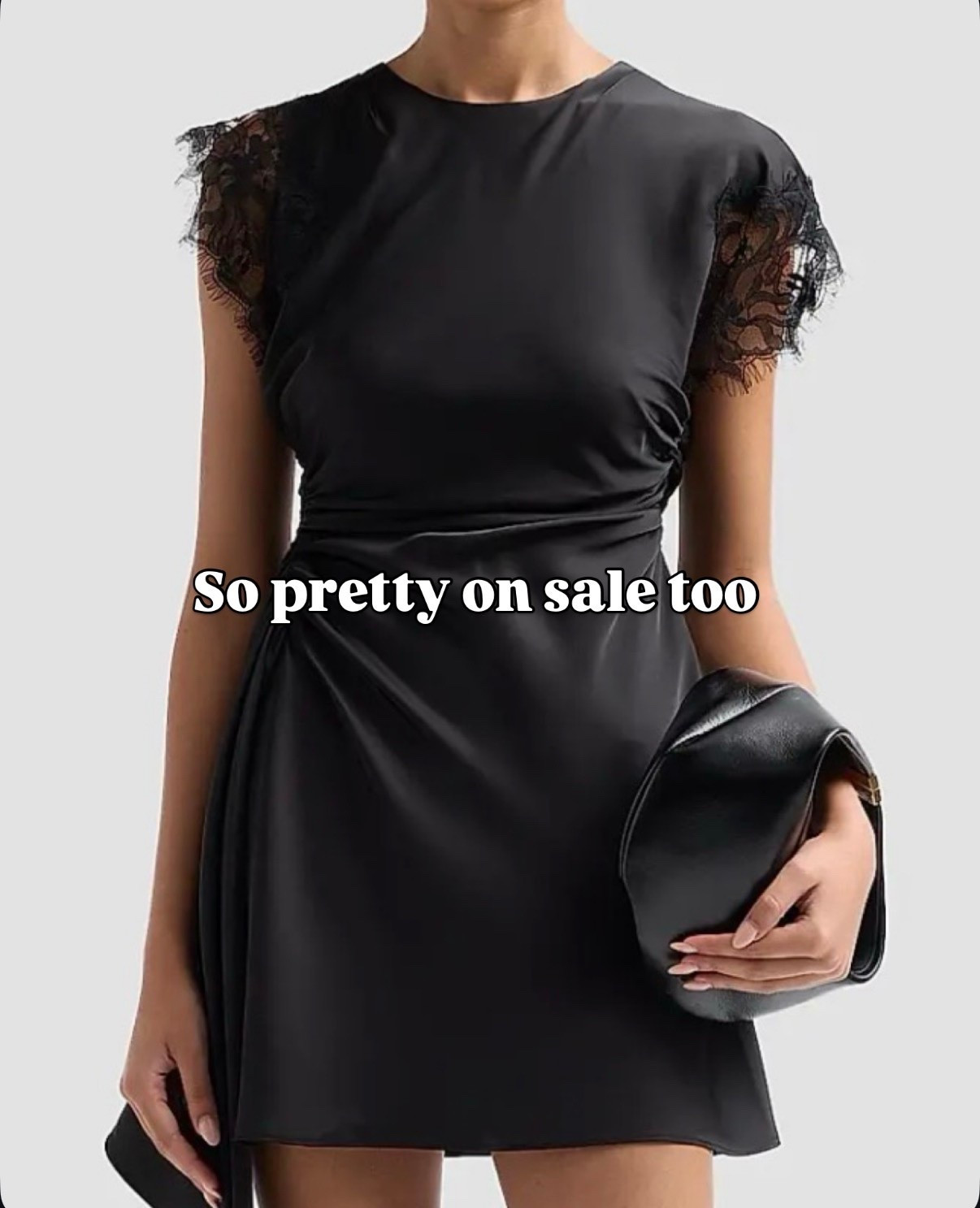 Black lace dress