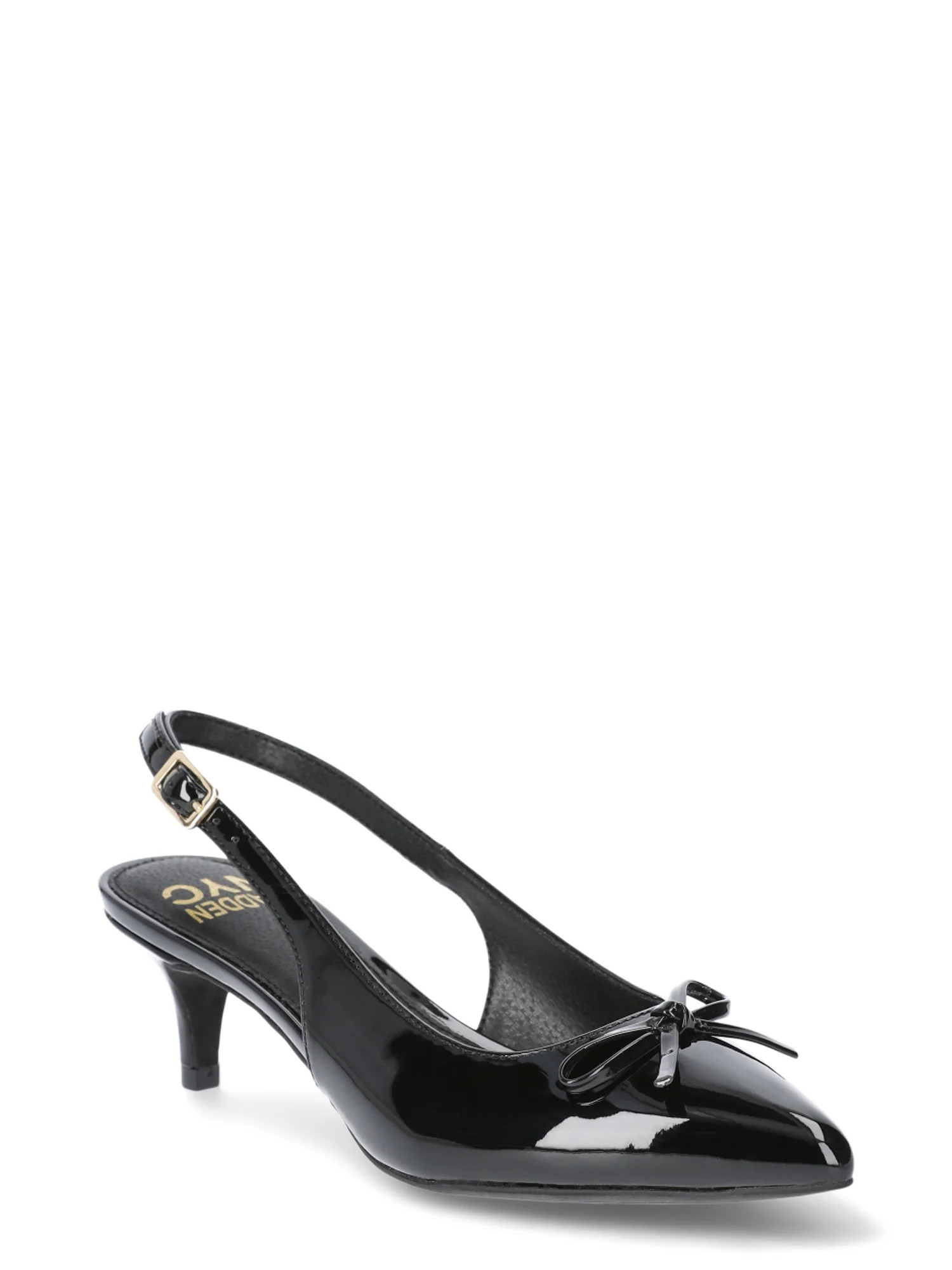 Madden NYC Women's Slingback Kitten Heel with Bow - Walmart.com | Walmart (US)