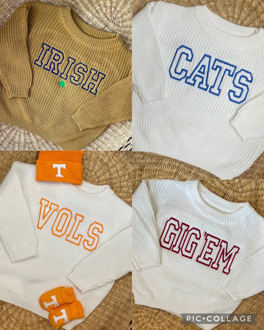 Custom Embroidered Baby Sports Sweater: Personalized Team Name Varsity Style - Etsy | Etsy (US)