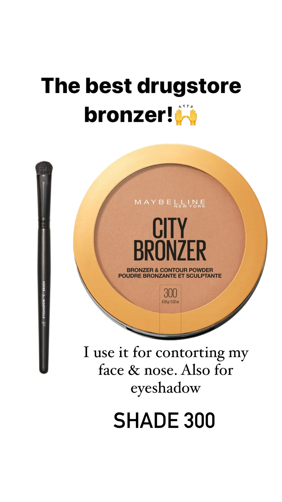 The best drugstore bronzer! It’s very pigmented & one powder will last months! I use it to contour & as eyeshadow. Shade 300

#LTKFindsUnder50 #LTKSaleAlert #LTKBeauty