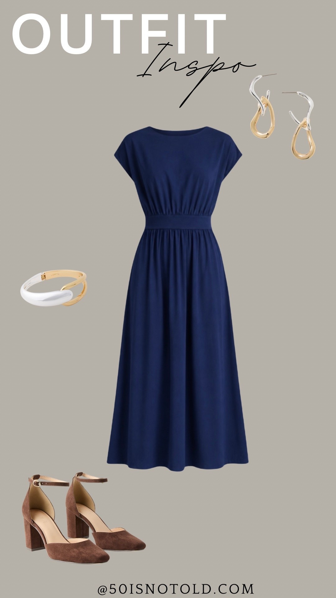 Outfit inspo for late Summer and early Fall! Navy dress | classic outfit | Fall fashion

#LTKWorkwear #LTKOver40 #LTKootd