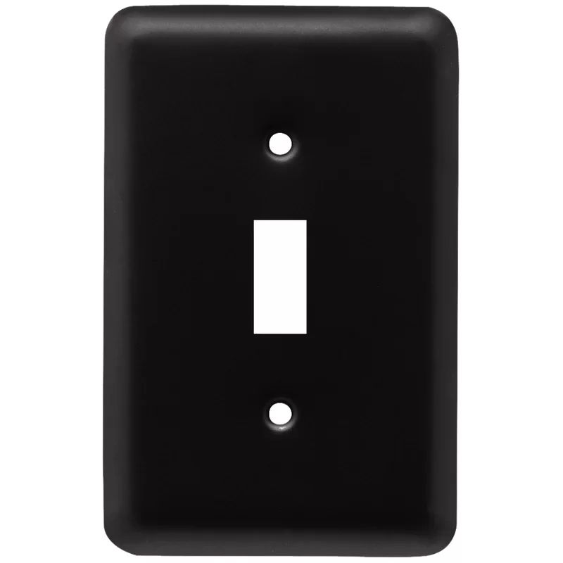 Stamped Round 1-Gang Toggle Light Switch Wall Plate | Wayfair North America