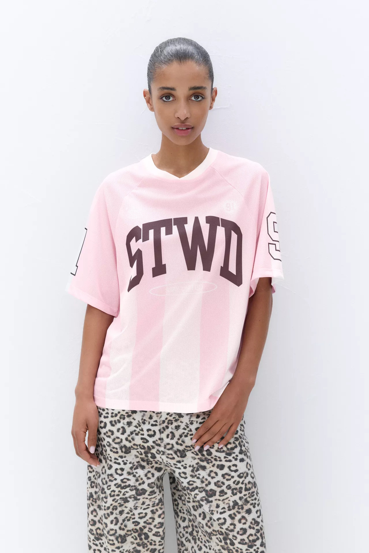 Rosa Fußball-T-Shirt 91 STWD | PULL and BEAR DE