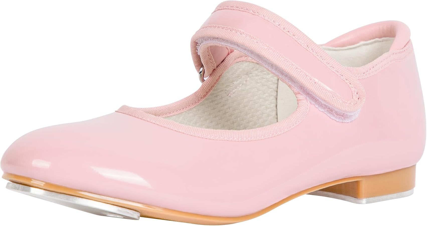 Linodes Economy Unisex-Child Easy Strap Tap Shoe for Girls and Boys Tap Flat | Amazon (US)