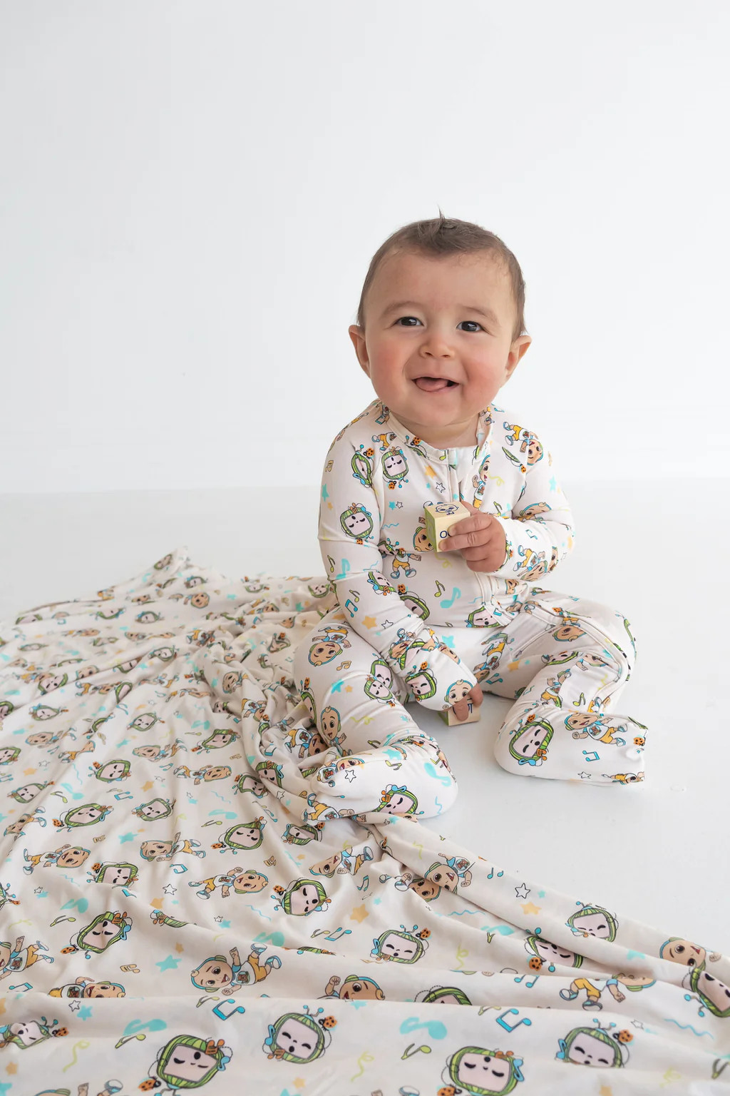 Dream Big Little Co x CoComelon JJ MUSICAL MELON DREAM ROMPER | Dream Big Little Co.