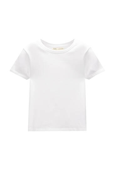 Basic fitted short sleeve T-shirt | PULL and BEAR UK
