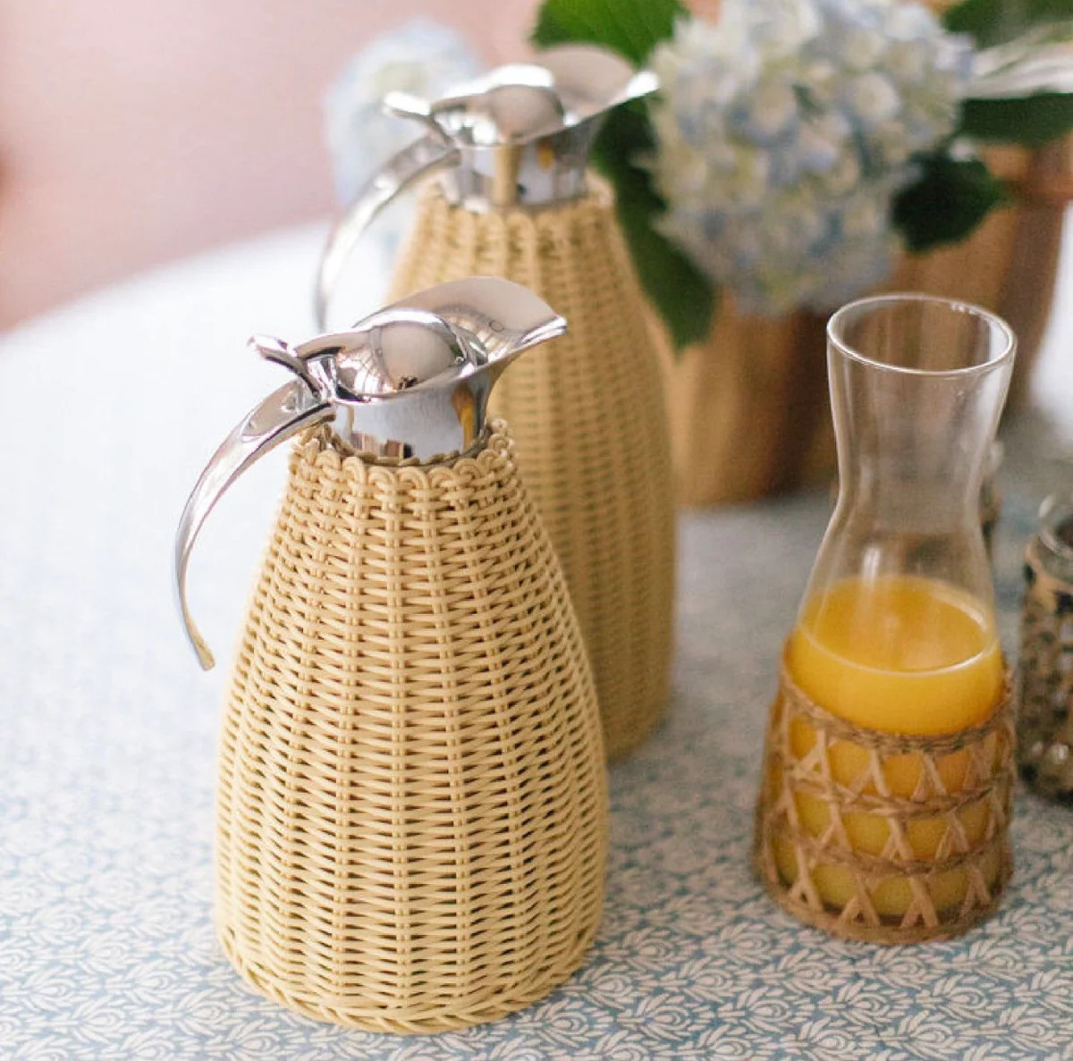 Barbados Rattan Thermos | Amanda Lindroth